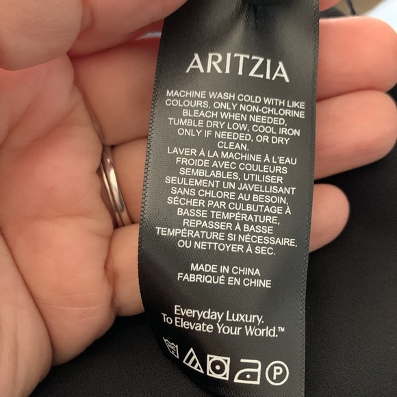 Aritzia Wilfred Lola Dress Black NWT Size 10 - Picture 9 of 10